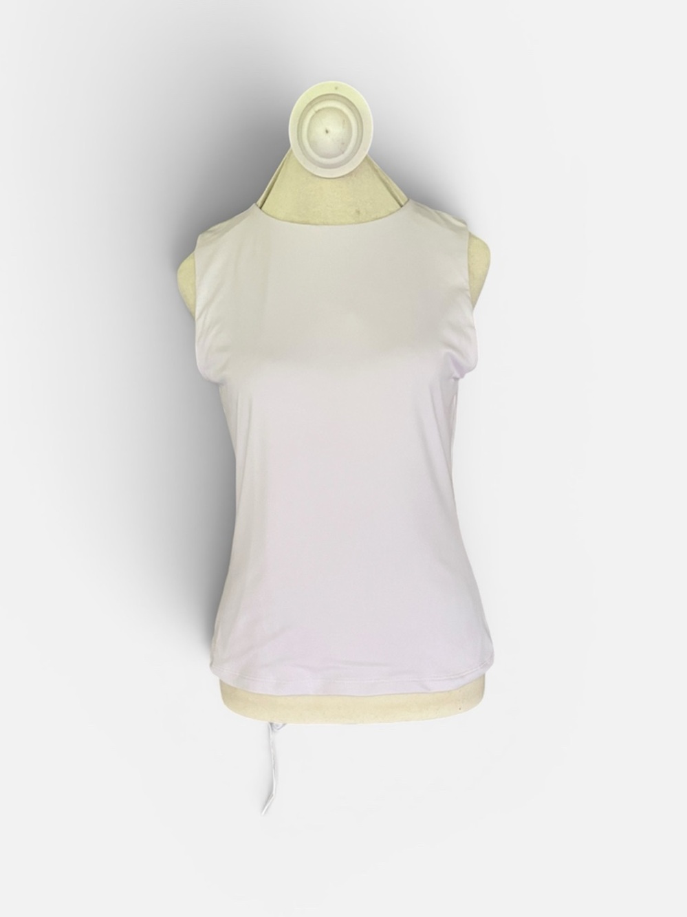 Tahari Modern Essentials Seamless Sleeveless Tank Top in White Women's Sz Small - Picture 2 of 9